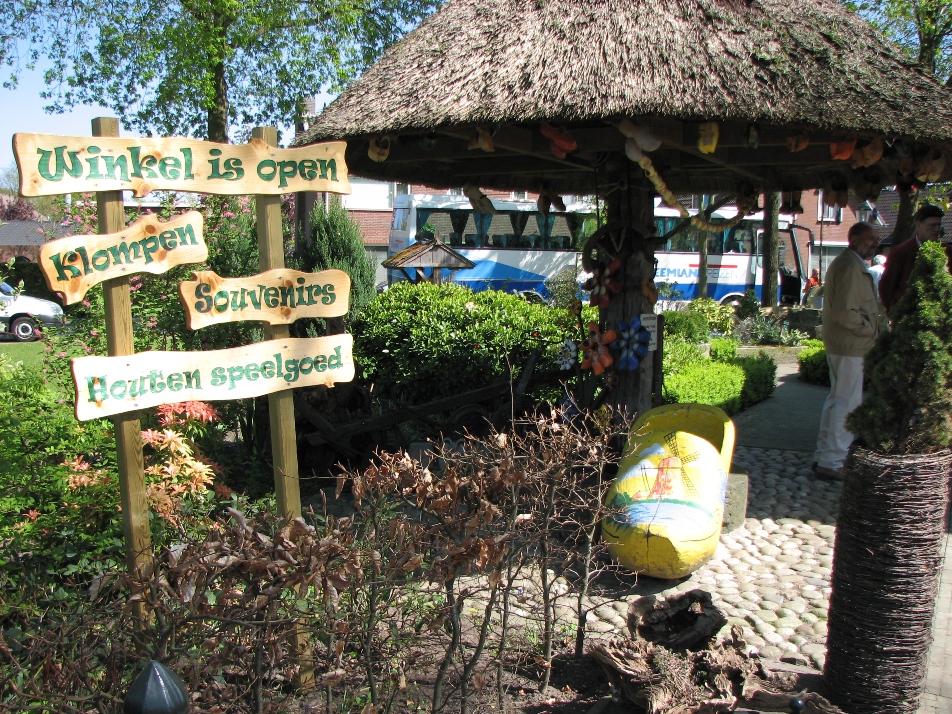 in de tuin
